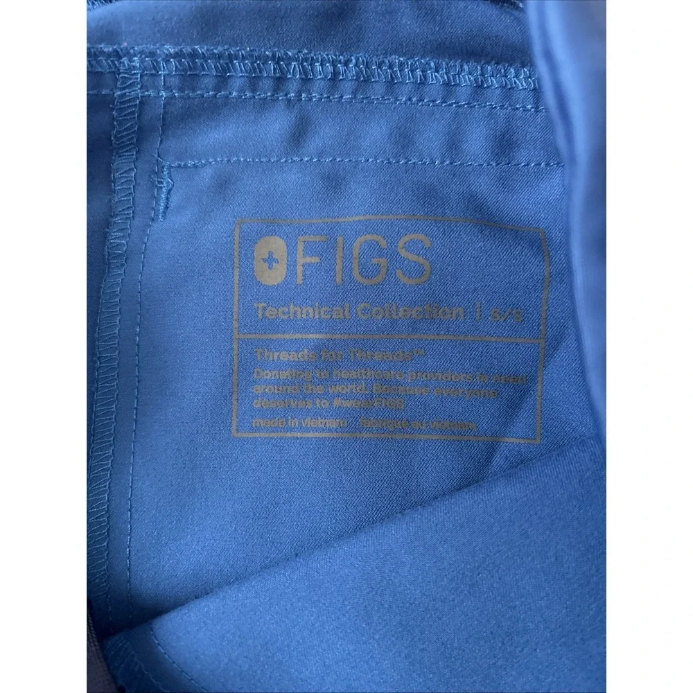 FIGS Men's Royal Blue Axim Cargo Scrub Pants Medical Style T2001S Sz Small S